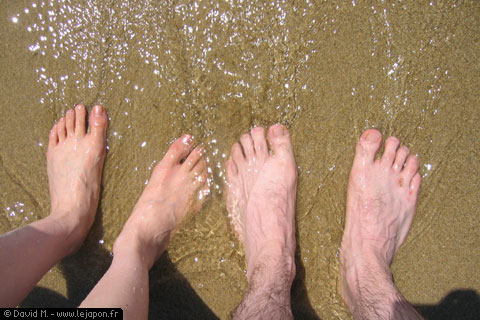 Les pieds dans l'eau !